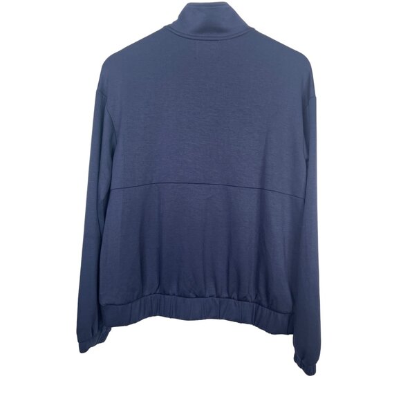 Stylus Half Zip Pullover Sweatshirt Small Navy Blue Athleisure Top NWT - Picture 2 of 11